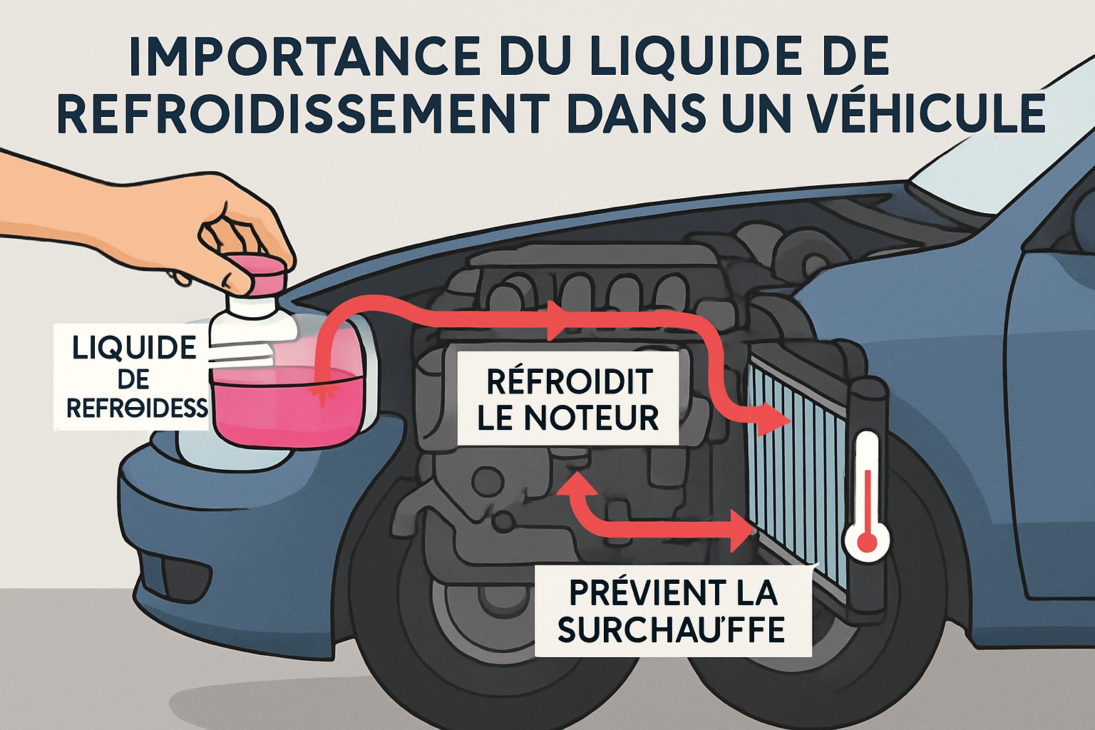 découvrez notre guide pratique pour apprendre à contrôler facilement le niveau de liquide de refroidissement de votre véhicule et assurer son bon fonctionnement.