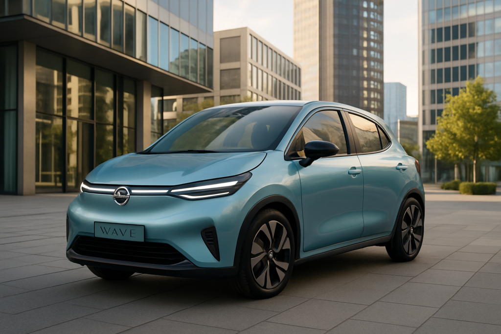 découvrez en avant-première la première image exclusive de la future nissan wave, une voiture électrique inspirée de la renault twingo. innovation et design au rendez-vous dans ce nouveau modèle révolutionnaire.