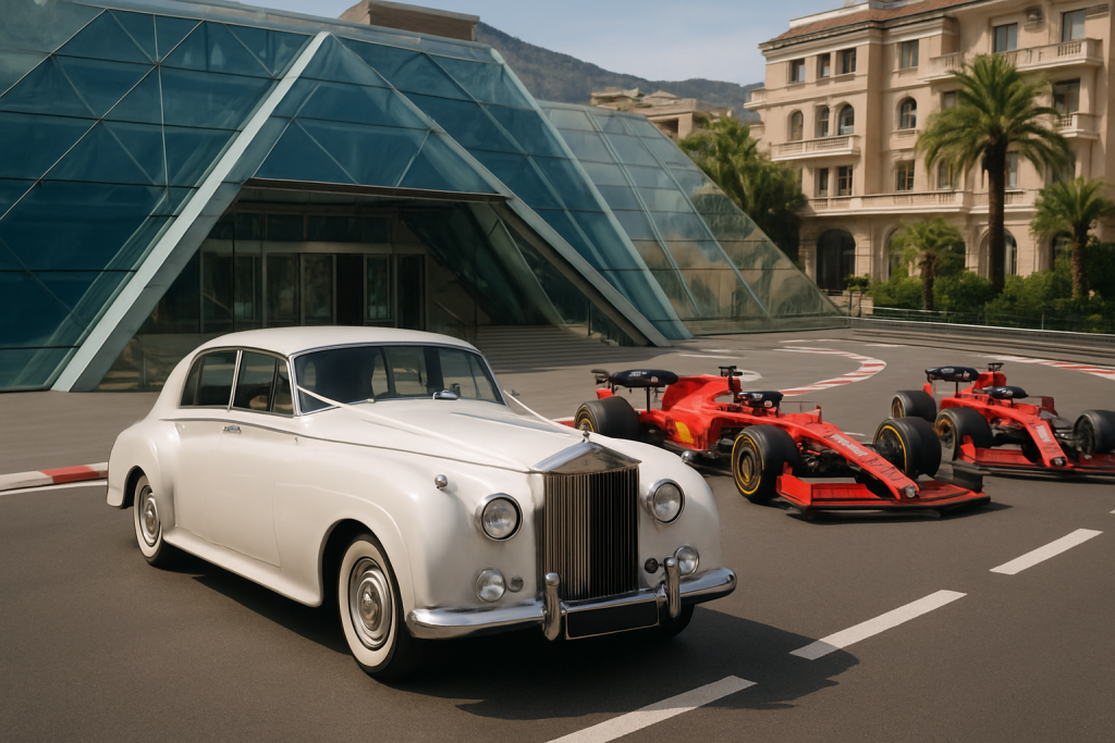 découvrez 130 ans de passion automobile entre monaco et la course au grimaldi forum, de la majestueuse rolls des mariages princiers aux bolides captivants de leclerc.