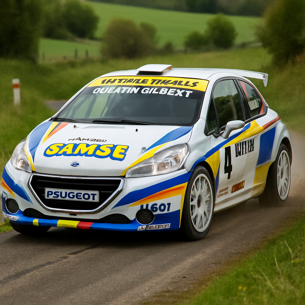 découvrez les photos exclusives de quentin gilbert célébrant sa dixième victoire royale au rallye mouzon-frézelle, un moment de triomphe et de passion automobile.